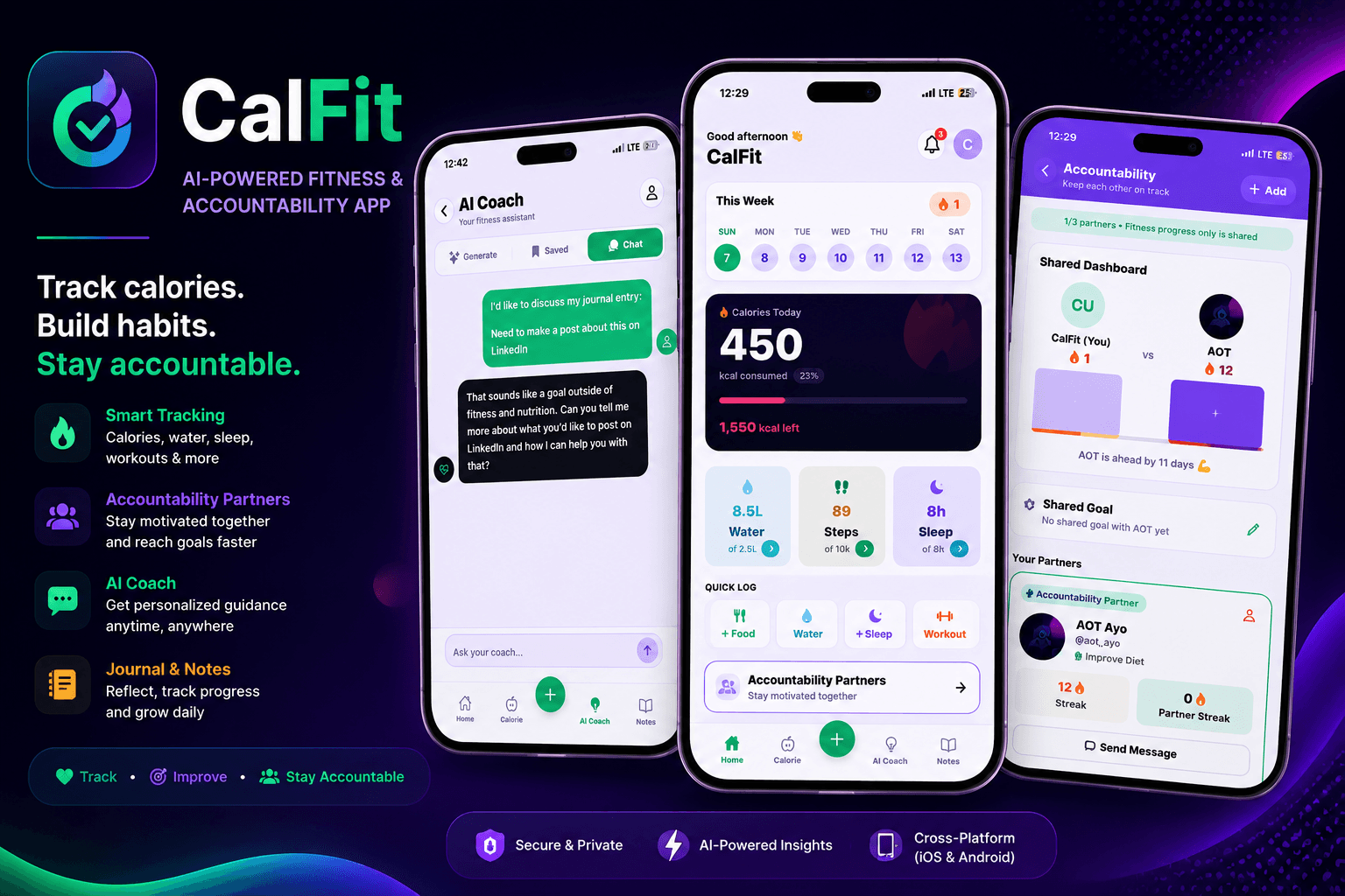 CalFit - Personal Fitness & Nutrition AI Coach